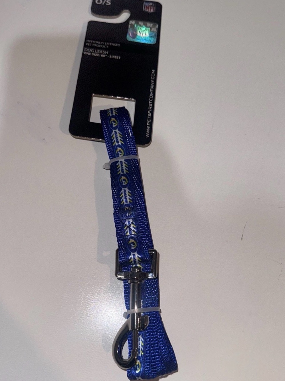 LA RAMS Dog Leash NFL LICENSED PETS FIRST - 1” X 60” (5 ft) BLUE